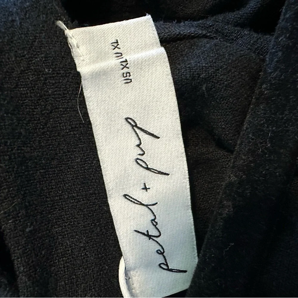 Petal & Pup Priscilla Ruffle Maxi Dress Linen Black Womens XL New - Picture 6 of 9